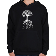 PRINTFASHION faSZOM - Gyerek kapucnis pulóver - Fekete