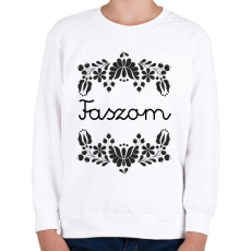 PRINTFASHION Faszom - Gyerek pulóver - Fehér