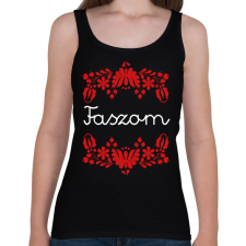 PRINTFASHION Faszom - Női atléta - Fekete női trikó
