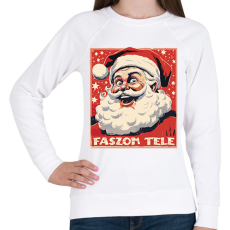 PRINTFASHION Faszom tele - Női pulóver - Fehér