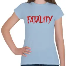 PRINTFASHION Fatality - Női póló - Világoskék női póló