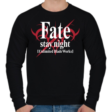 PRINTFASHION Fate Stay Night - Férfi pulóver - Fekete férfi pulóver, kardigán