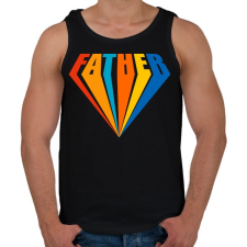 PRINTFASHION Father - Férfi atléta - Fekete atléta, trikó