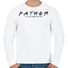 PRINTFASHION Father forever - Férfi pulóver - Fehér férfi pulóver, kardigán