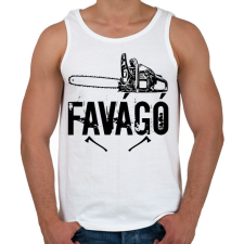 PRINTFASHION favágó - Férfi atléta - Fehér atléta, trikó