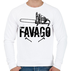 PRINTFASHION favágó - Férfi pulóver - Fehér