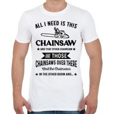 PRINTFASHION Favágó / Fűrész - Férfi póló - Fehér