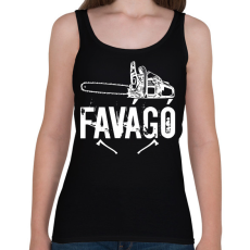 PRINTFASHION favágó - Női atléta - Fekete