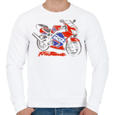 PRINTFASHION fb1 - Férfi pulóver - Fehér férfi pulóver, kardigán