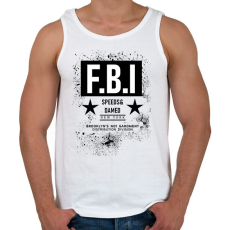 PRINTFASHION FBI - Férfi atléta - Fehér