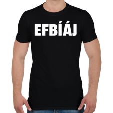 PRINTFASHION FBI - Férfi póló - Fekete férfi póló