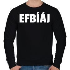 PRINTFASHION FBI - Férfi pulóver - Fekete férfi pulóver, kardigán