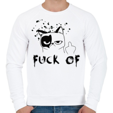 PRINTFASHION fck1 - Férfi pulóver - Fehér