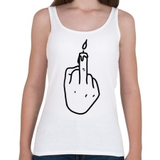 PRINTFASHION FCK gyertya - Női atléta - Fehér női trikó