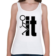 PRINTFASHION Fck it 2 - Női atléta - Fehér