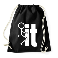 PRINTFASHION Fck it - Sportzsák, Tornazsák - Fekete tornazsák