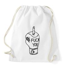 PRINTFASHION FCK tatto - Sportzsák, Tornazsák - Fehér tornazsák