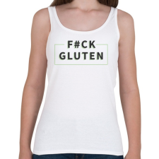 PRINTFASHION fcuk-gluten-grey-green - Női atléta - Fehér női trikó