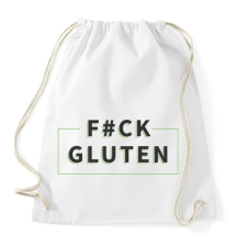 PRINTFASHION fcuk-gluten-grey-green - Sportzsák, Tornazsák - Fehér tornazsák