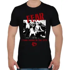 PRINTFASHION FEAR - Férfi póló - Fekete férfi póló