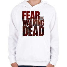 PRINTFASHION FEAR THE WALKING DEAD - Gyerek kapucnis pulóver - Fehér gyerek pulóver, kardigán