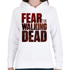 PRINTFASHION FEAR THE WALKING DEAD - Női kapucnis pulóver - Fehér női pulóver, kardigán