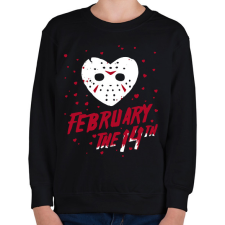 PRINTFASHION Február 14 Jason - Gyerek pulóver - Fekete gyerek pulóver, kardigán