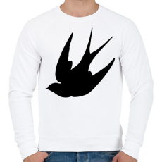 PRINTFASHION Fecske - Férfi pulóver - Fehér