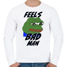 PRINTFASHION Feels bad man meme - Férfi pulóver - Fehér női pulóver, kardigán