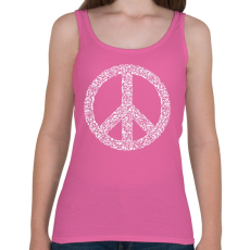 PRINTFASHION Fegyver béke - Női atléta - Rózsaszín