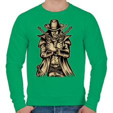 PRINTFASHION Fegyveres - Férfi pulóver - Zöld férfi pulóver, kardigán