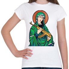 PRINTFASHION Fegyveres prédikátor - Női póló - Fehér