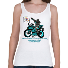 PRINTFASHION Fehér herceg fasza csávó - Női atléta - Fehér