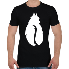 PRINTFASHION fehér kávébabcica - Férfi póló - Fekete férfi póló