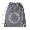 PRINTFASHION Fehér koszorú - Sportzsák, Tornazsák - Grafitszürke
