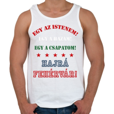 PRINTFASHION Fehérvár - Férfi atléta - Fehér