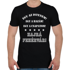 PRINTFASHION Fehérvár - Férfi póló - Fekete