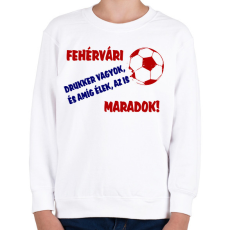 PRINTFASHION Fehérvári drukker - Gyerek pulóver - Fehér