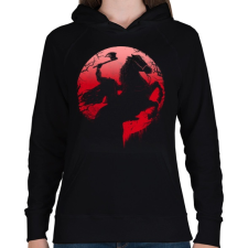 PRINTFASHION Fej nélküli lovas - Női kapucnis pulóver - Fekete női pulóver, kardigán