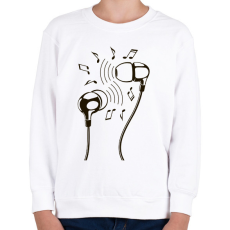PRINTFASHION fejhallgató  - Gyerek pulóver - Fehér