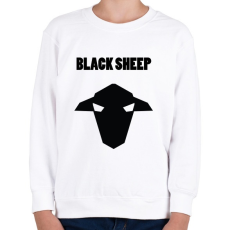 PRINTFASHION fekete bárány - Gyerek pulóver - Fehér