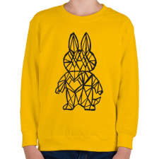 PRINTFASHION Fekete Labubu - Gyerek pulóver - Sárga gyerek pulóver, kardigán