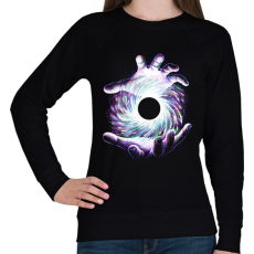 PRINTFASHION Fekete lyuk - Női pulóver - Fekete