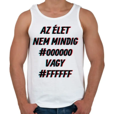 PRINTFASHION Fekete vagy fehér - Férfi atléta - Fehér