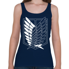 PRINTFASHION Felderítő egység minta (AOT) - Női atléta - Sötétkék női trikó