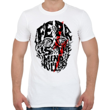 PRINTFASHION Félelem - Férfi póló - Fehér férfi póló