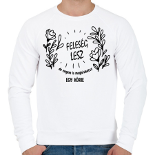 PRINTFASHION Feleség lesz - Férfi pulóver - Fehér férfi pulóver, kardigán