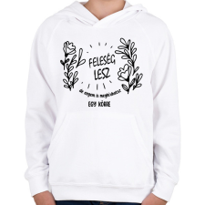PRINTFASHION Feleség lesz - Gyerek kapucnis pulóver - Fehér gyerek pulóver, kardigán