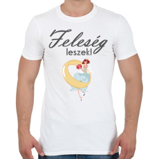 PRINTFASHION Feleség leszek! - Férfi póló - Fehér