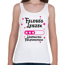 PRINTFASHION Feleség leszek Lánybúcsú folyamatban - Női atléta - Fehér